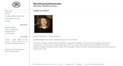 Desktop Screenshot of anwaltskanzlei-radmacher.de